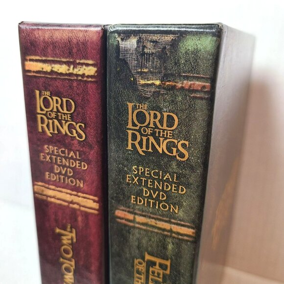 LOTR Lord Of The Rings The Fellowship of the Ring & The Two Towers 4-DVD Sets - Picture 4 of 13
